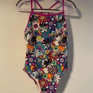 Girls Speedo one piece swimsuit, sz 8